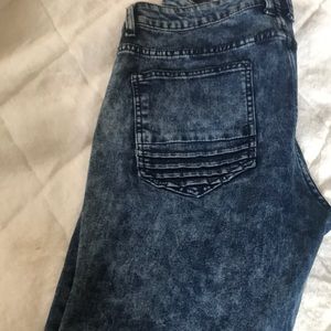 Stylish men’s jeans dark denim